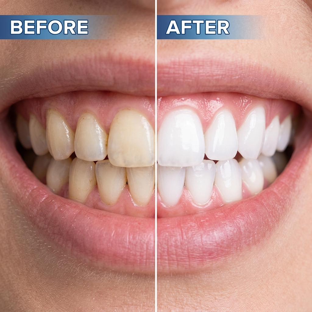 Before and After Porcelain Veneers