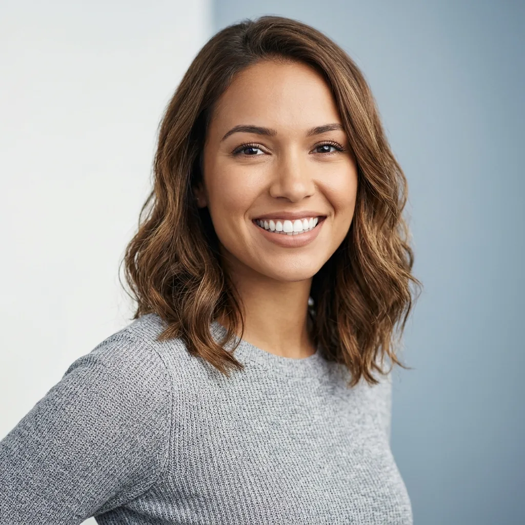 Illustrative portrait of a smiling adult